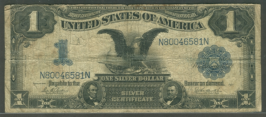 Fr.232, 1899 $1 Silver Certificate, Parker-Burke, N80045681N, Fine